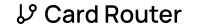 Card Router Logo